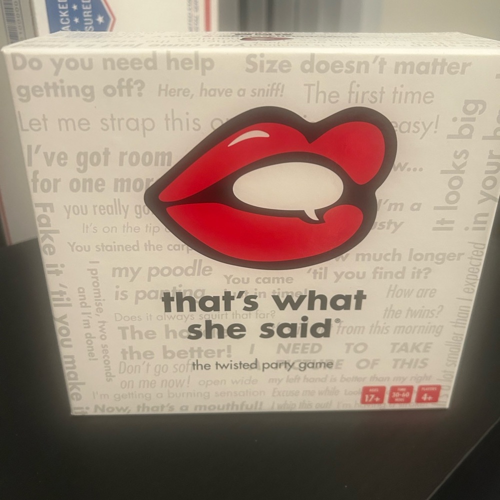 That's What She Said Party Game